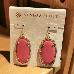 Kendra Scott ELLE gold earrings Magenta